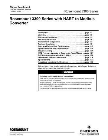 Rosemount 3300    -  7